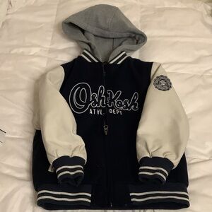 OshKosh B'gosh Kids Navy and Cream Hoodie 5t